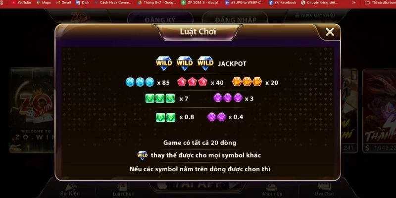 Cách tính điểm và cơ chế quay thưởng Zo win