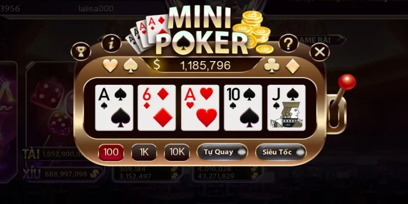 Game mini poker tại Zowin và những nét giới thiệu
