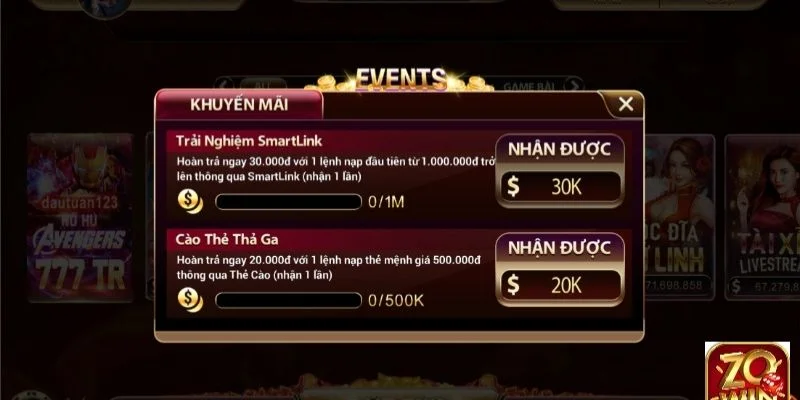 Giải thích vấn đề sự kiện thưởng cùng Zowin