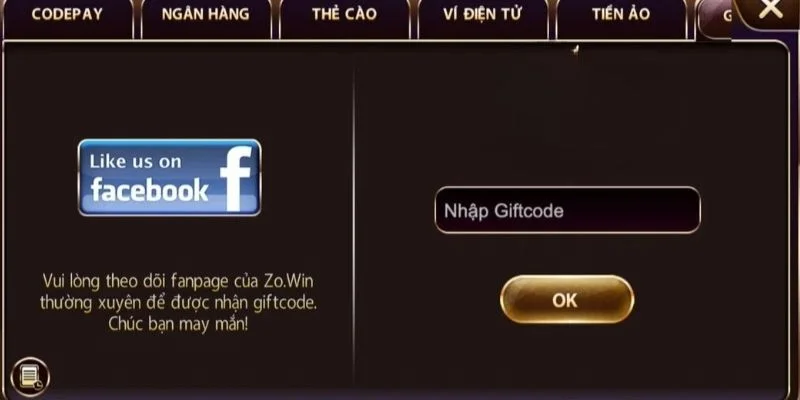 Hướng dẫn từng bước nhận code thưởng Zowin