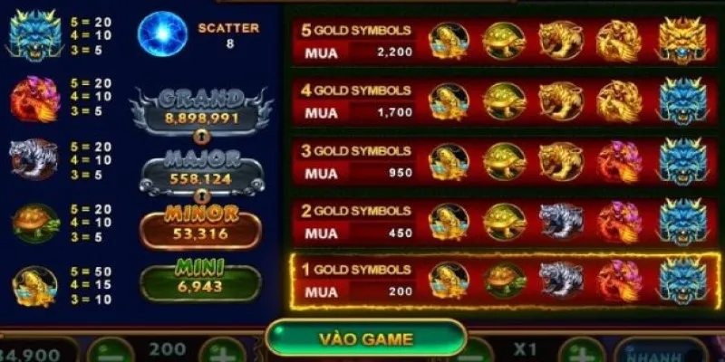 Linh thú Chu Tước và tính năng đặc biệt trong game 4 thần thú