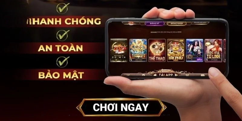 Lợi ích tuyệt vời có tại Zowin IOS