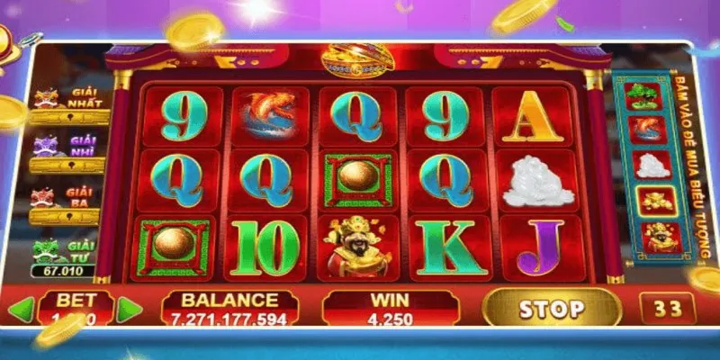 Quá trình chọn dòng cược khi tham gia slot game 