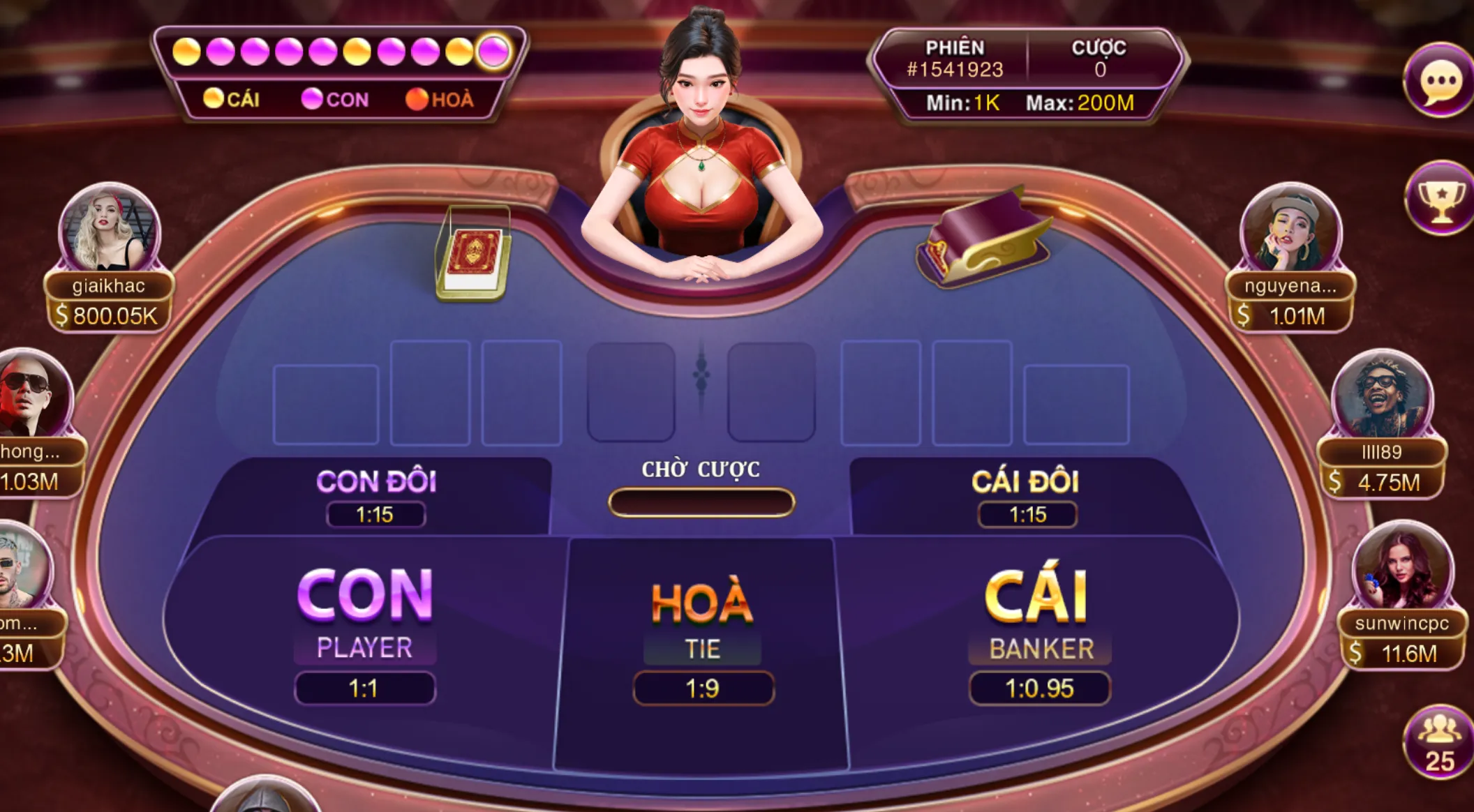 Baccarat trở thành tâm điểm tại Casino Zowin