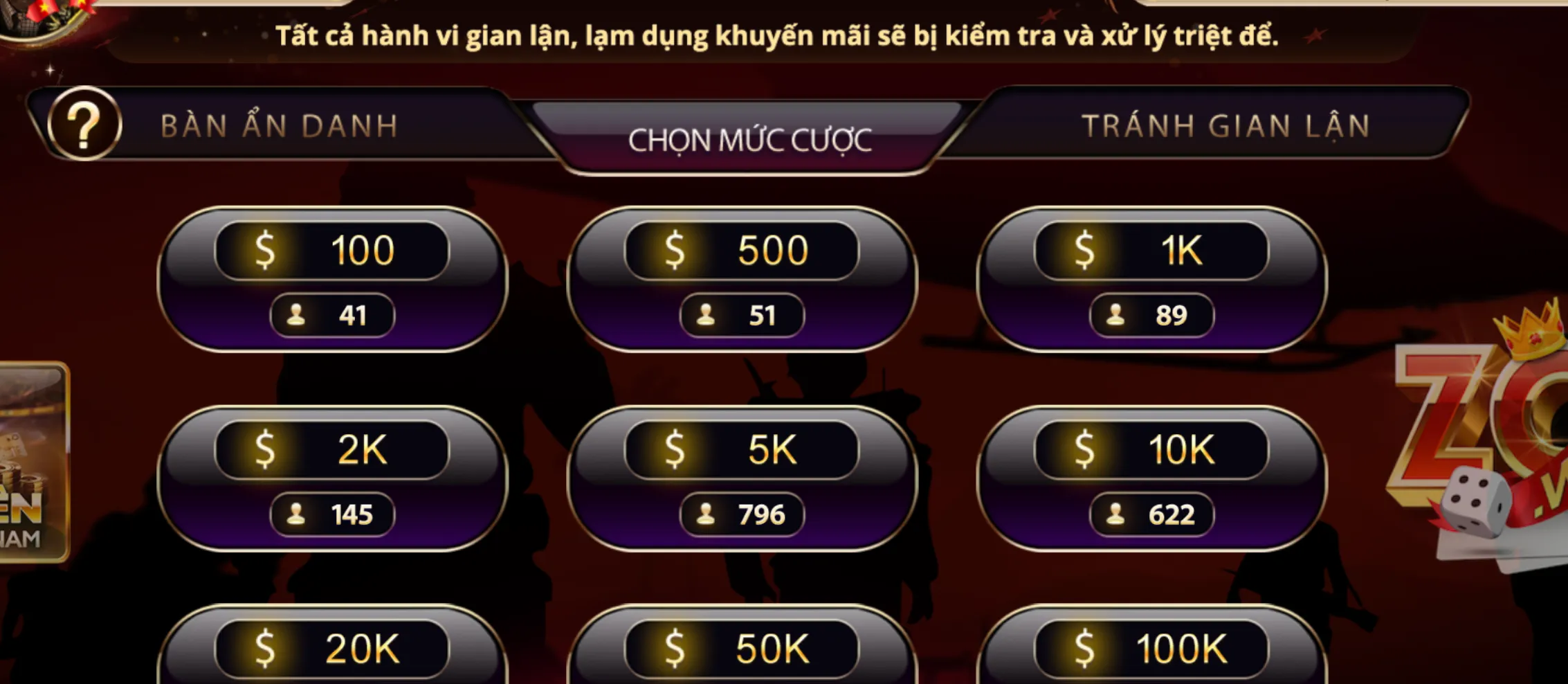 Biết chiến thuật nhường bài trong Tiến lên miền Nam Zowin