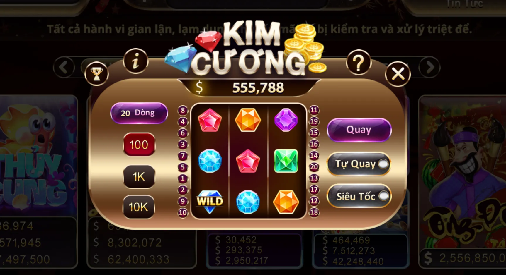 Chọn thời điểm vàng khi giải trí Kim Cương Zowin