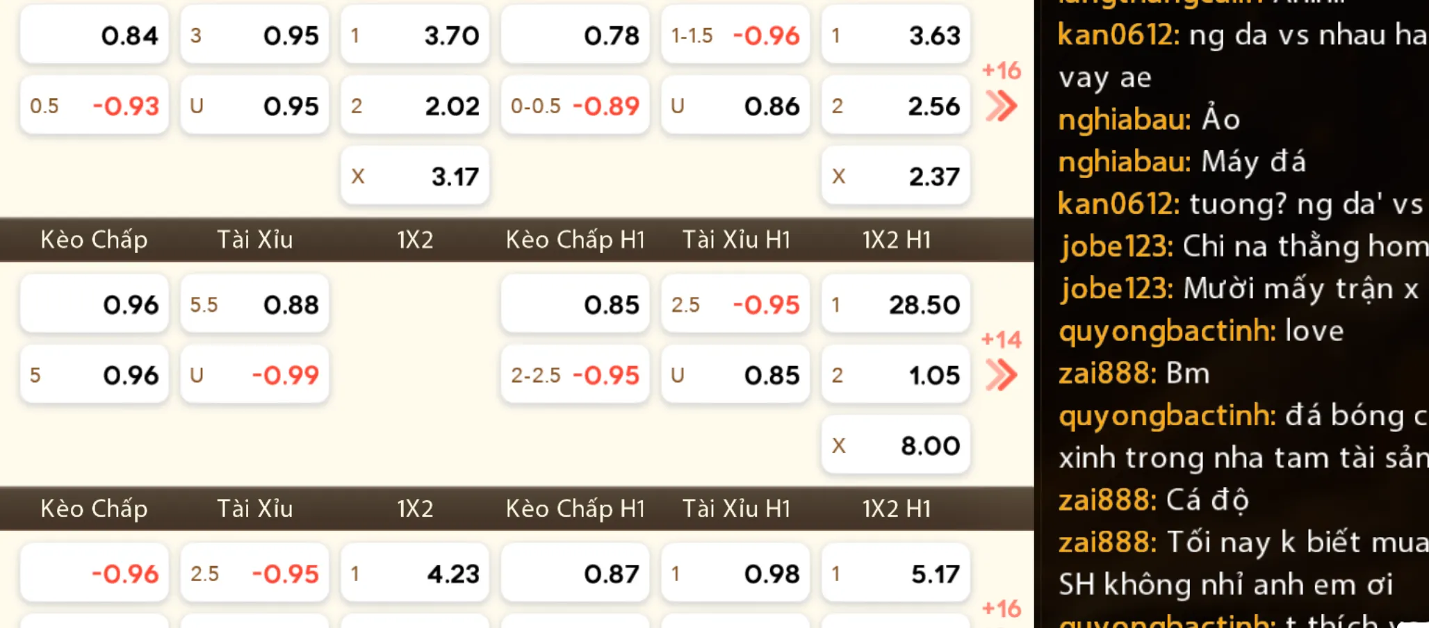 Kèo thẻ phạt thu hút người tham gia tại Zowin