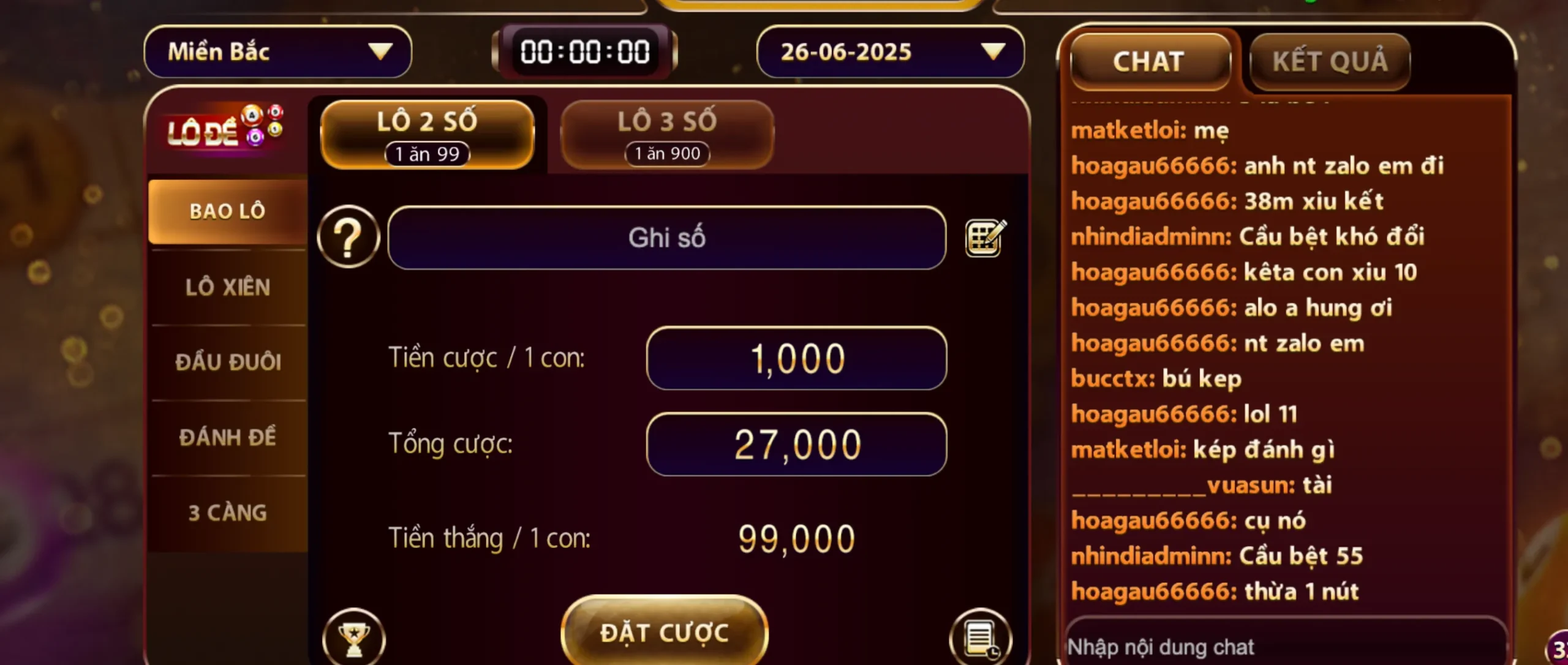 Lô 3 càng với cách đánh đơn giản cùng Zowin