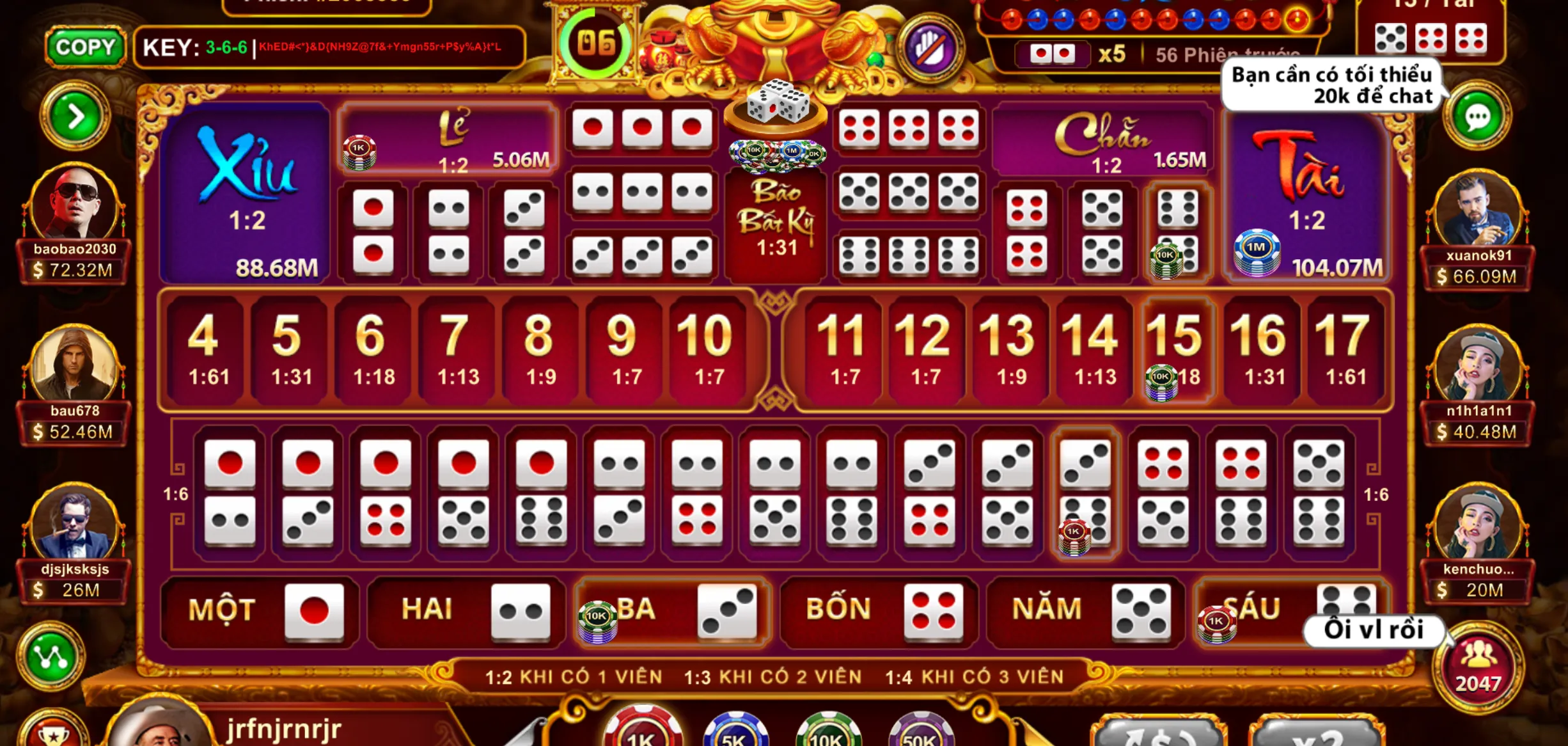 Nắm rõ các quy luật khi chinh chiến game Sicbo Tài Phú Zowin