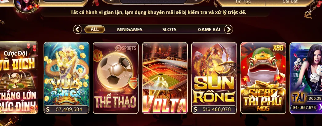 Tham gia trúng thưởng thể thao tại khuyến mãi Zowin