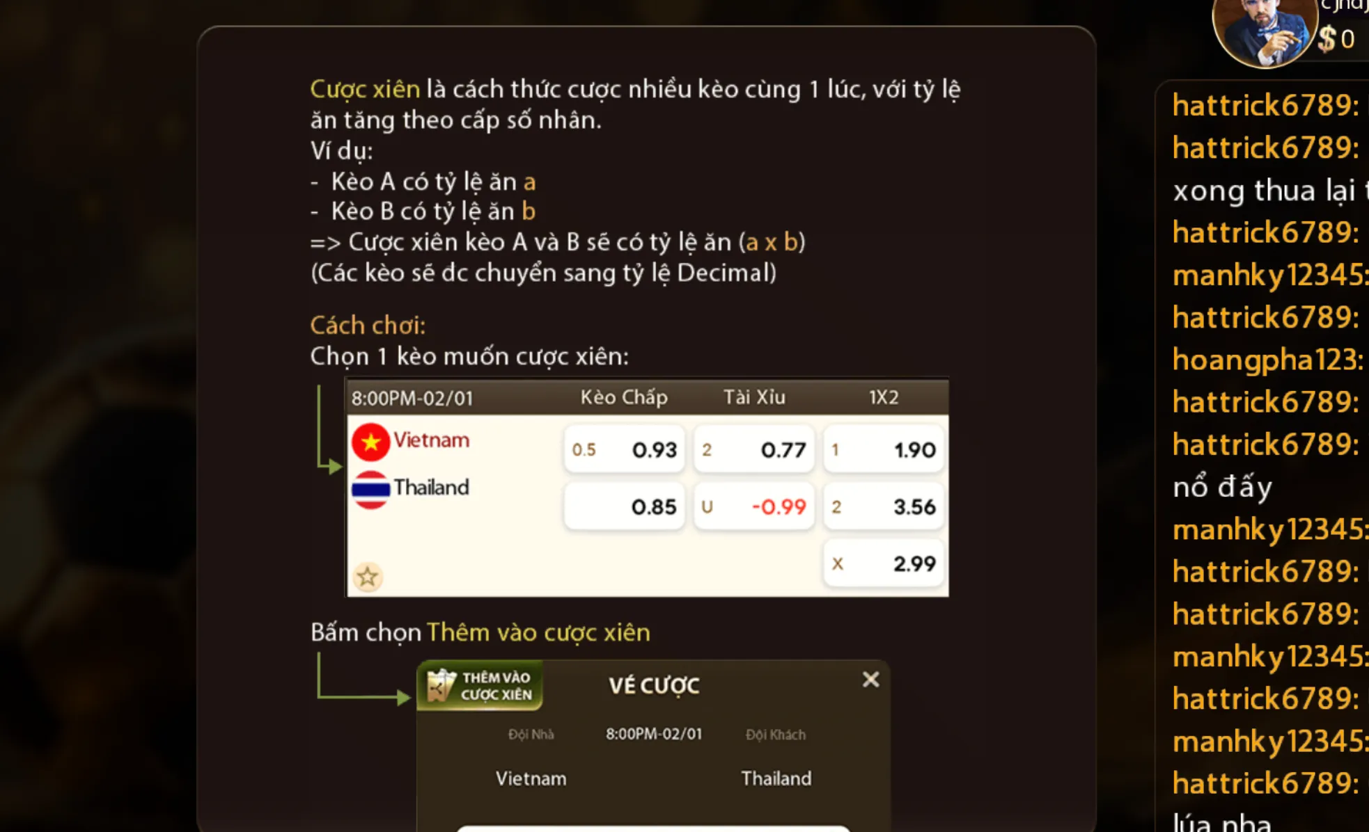 Ưu tiên đấu trực tiếp khi cược kèo hiệp phụ