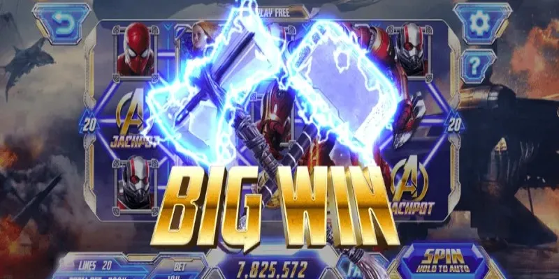 Biểu tượng Jackpot trong game nổ hũ đổi thưởng Avengers 