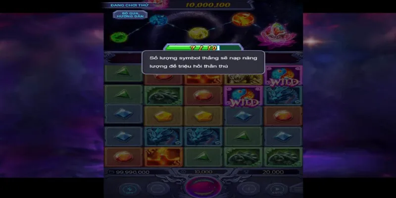 Giao diện trò chơi nổ hũ 4 thần thú cực kỳ chất lượng và bắt mắt 